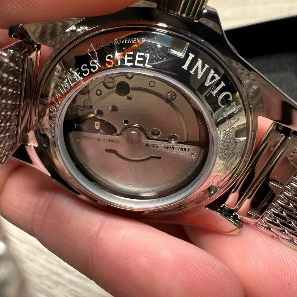 Brand New Invicta Black With Green and Silver Dive Watch GMT STYLE